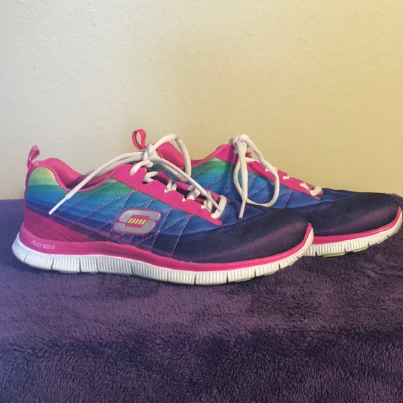 rainbow skechers womens